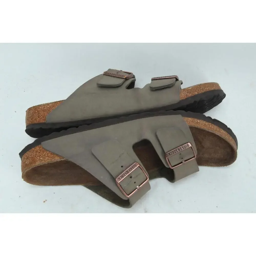 Birkenstock Arizona Birkibuc Mens Shoes Sandals Slip On Sz 43 / 10 Narrow